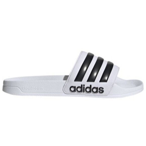 Adidas Unisex Adilette Shower Slides White/Core Black/White US 11 NEW - Picture 4 of 7